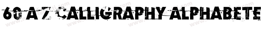 60 A Z Calligraphy AlphabetExamples字体转换